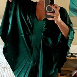 haute hippie Green Draped Dress